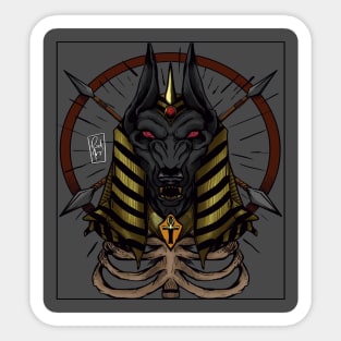 God Anubis Sticker